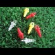 Pop -Up Bait Screws 10 pack RED YELLOW CLEAR